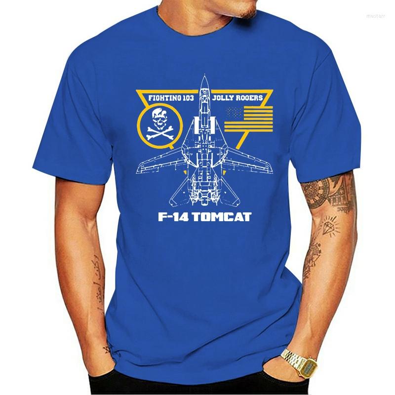 

Men's T Shirts Shirt 2023 F-14 Tomcat Fighting 103 Jolly Rogers Squadron Us Navy Aviation T-Shirt Arrival Men Summer Trendy Hip Hop Top, White