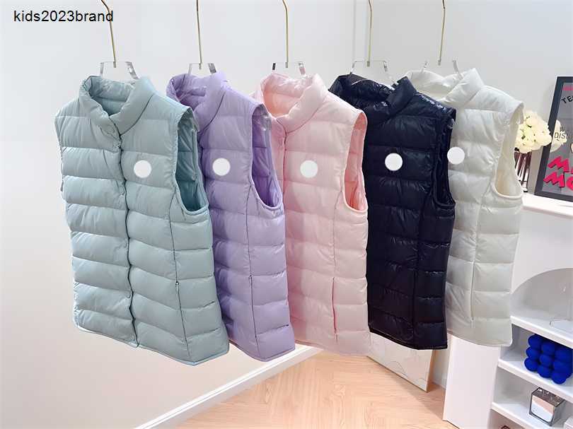 New Kids Down Waistcoats Designer Kid Quilted Coats girl Boy quilted winter windproof jackets outwear children clothes-image-918614663