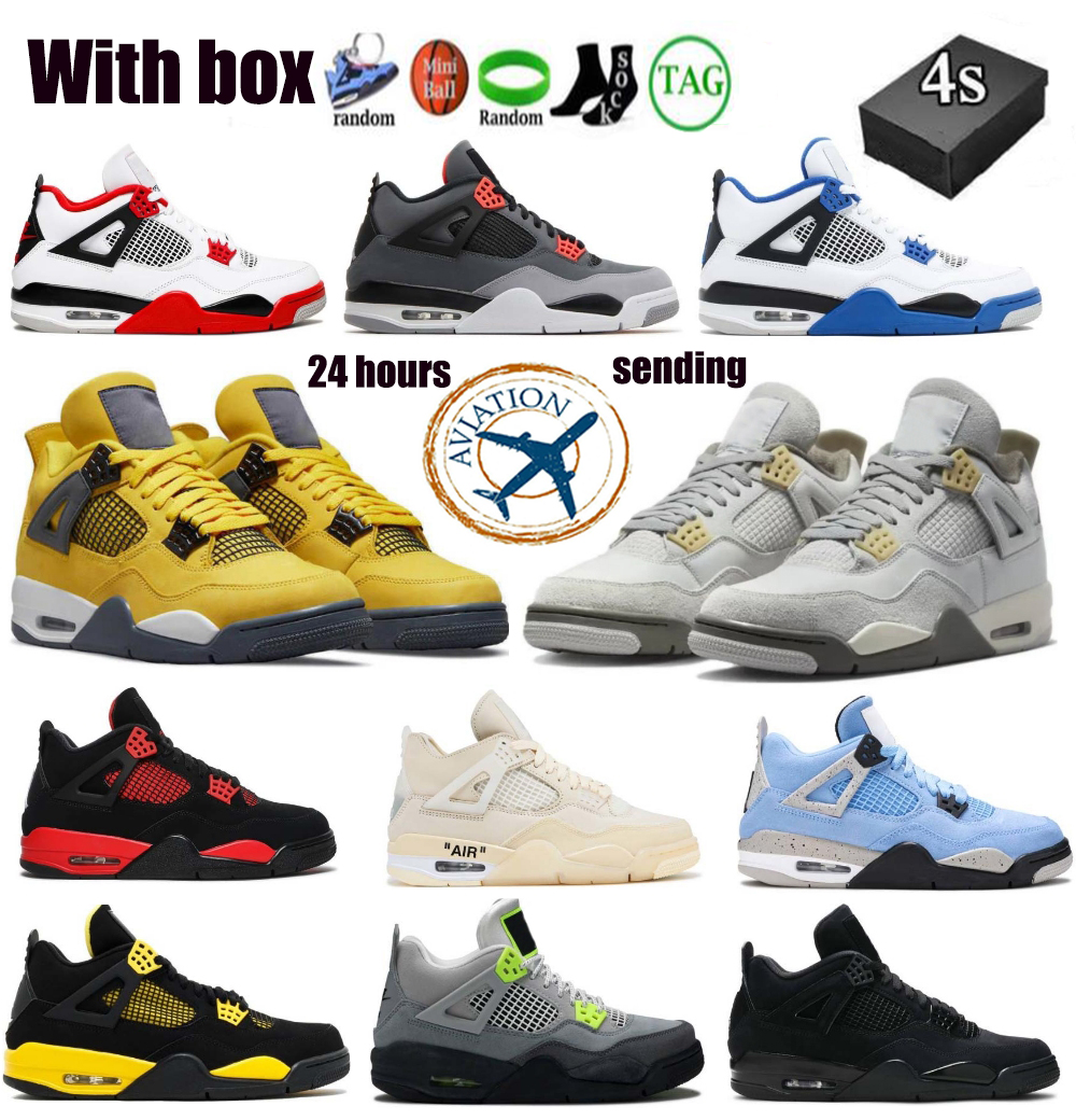 

basketball shoes 4 sali designer shoes air men shoes retror 4s grey sneakers shoes low military black Orio University blue black cat yellow Lightning, J4