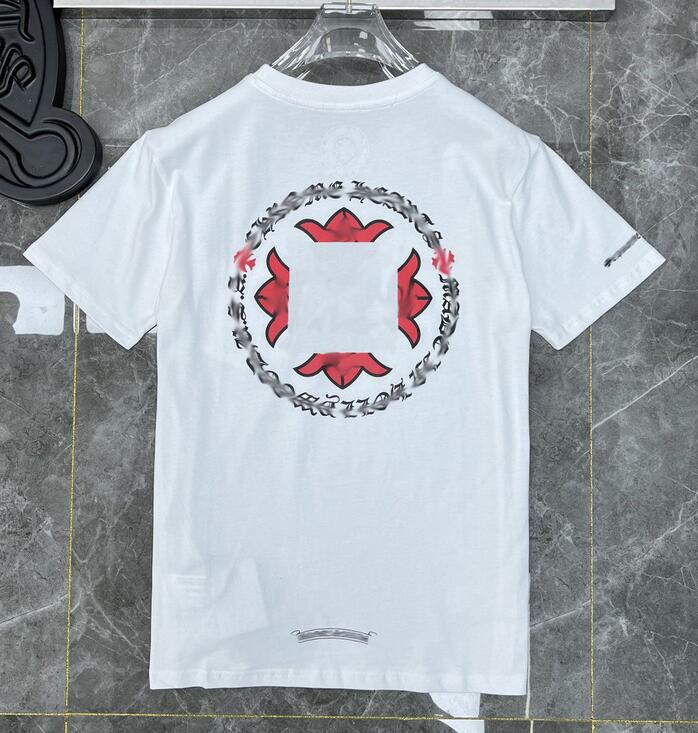

2023Mens Classic t Shirt Heart Fashion Ch High Quality Brand Letter Sanskrit Cross Pattern Sweater T-shirts Designers Chromes Pullover Tops Cotton Chromees hearts, 13