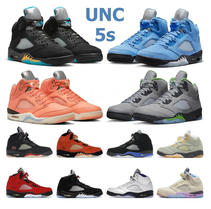 

Jumpman 5 5s Mens Basketball shoes Concord Off Noir UNC University Blue Raging Bull Bluebird Aqua Fire Red Green Bean Easter Sail men trainers sports sneakers 40-47, 26