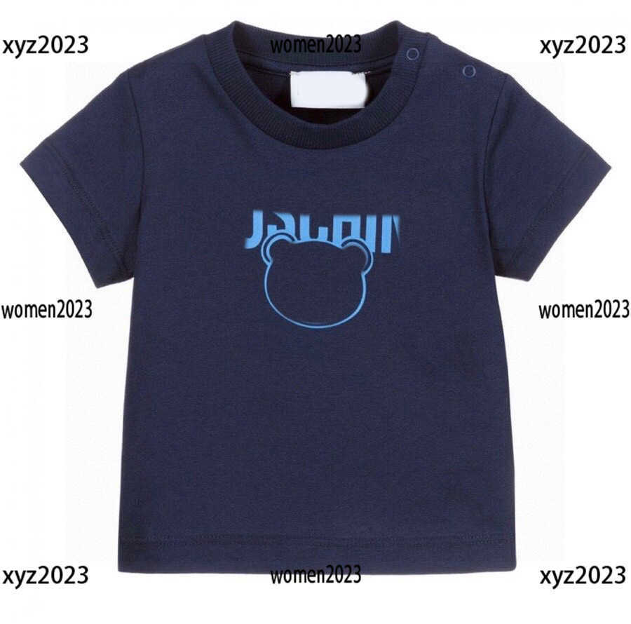

baby designer t shirt Letter printing Short Sleeve Multi color selection Baby T-shirt Child fashion Summer Clothing New Size 90-130 CM, #10