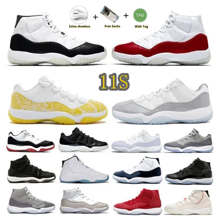 

Jumpman 11 11s mens basketball shoes DMP Cherry cool Gement Grey Yellow Snakeskin gym red Space Jam UNC Jubilee Bred Concord Midnight Navy men women sports sneakers 47, 33