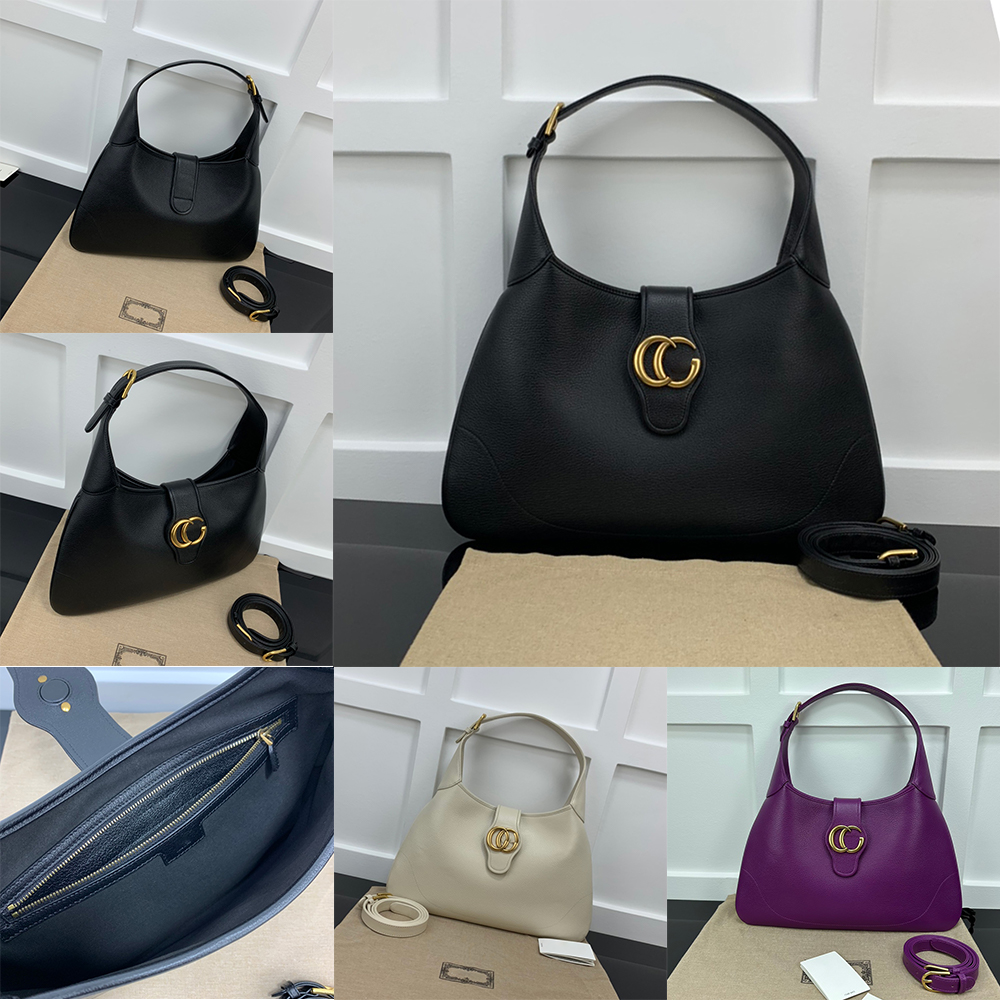 

Luxury Handbag Shoulder Bag Brand Designer Seams Magnetic Double G Leather Bags Women's Clamshell Crescent Shape Bags Adjustable Shoulder Strap 39 x 38 x 2 CM