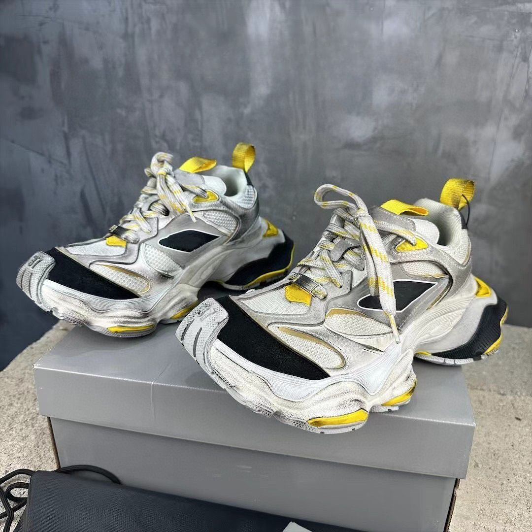 Paris Designer Cargo Couple de chaussures décontractées élégantes et confortables à lacets ronds B22 Sneakers masculins Paris Pawalk B30 Sneakers