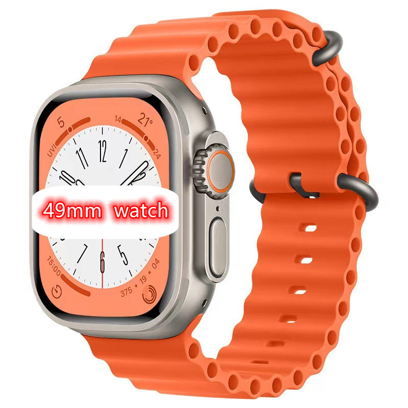 

49mm Smart Watch Watch for Apple Watch Ultra 8 Series 1.99" Screen Mixed Color Strap Multifunctional Smart Watch Protection case