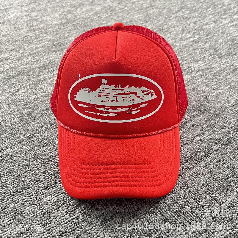 

Ball Caps 22ss American Fashion Trends Tide Brand Truck Cap Casual Print Baseball Cap Summer Unisex, Red