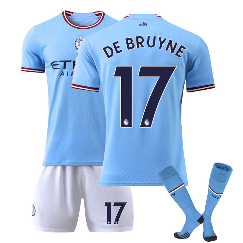 

Soccer Jerseys 23 Manchester shirt No. 17 Home and away children adult No. 10 soccer jersey