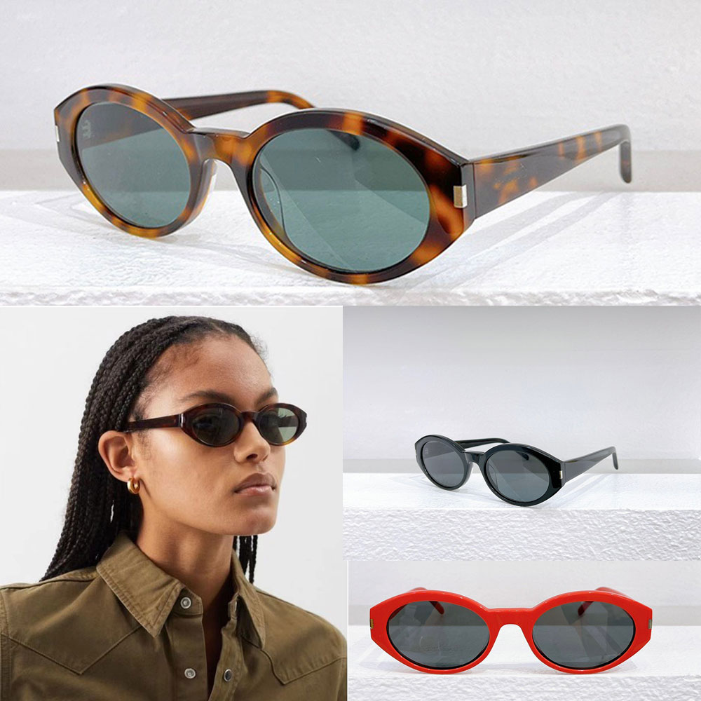 Women oval sunglasses Acetate elliptical frame Lunettes de soleil elliptiques pour femme Outdoor classic personalized sunglasses SL567-image-918492511