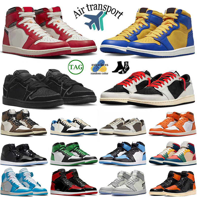 

Size 5.5-13 J1 Men Basketball Shoes Low Black Phantom Travis Scotts Olive Reverse Mocha Lost And Found Jordans1 1s Space Jam Mid Mens Women Trainers Sneakers, C12 lost and found 36-46