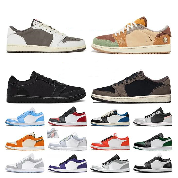 

TOP Jumpman 1 Low Basketball Shoes 1s Reverse Mocha Black Phantom Voodoo Fragment Cactus Jack Lows Panda UNC Tear Away Silver Mens Trainers Women Sneakers Sports 36-46, 32