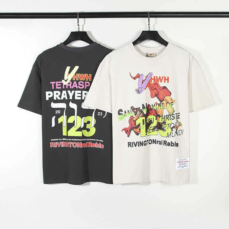 

Rrr123 Talk Redeemer Xiaozhongchao Brand American Summer Cotton Loose Fit Men's Couple Short Sleeve T-shirt, 403 apricot