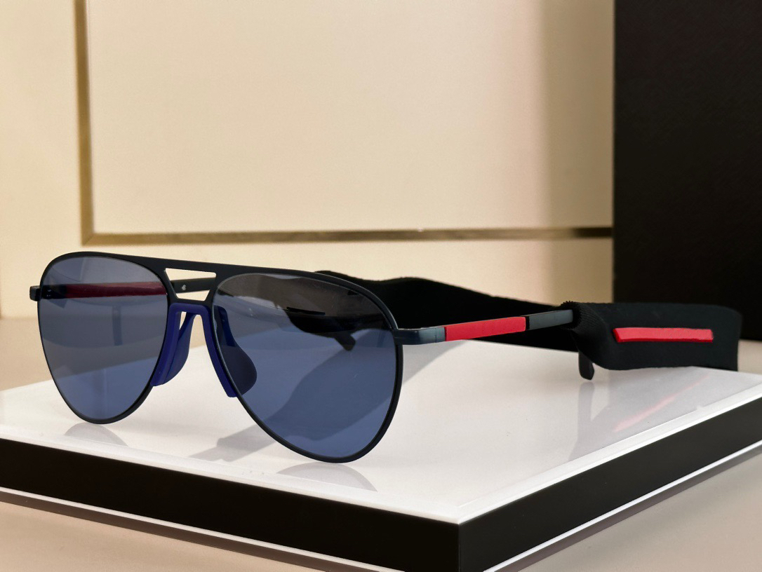 

designer fashion sunglasses for men women large frame round type men and women athleisure with chain strap case 51x uv400