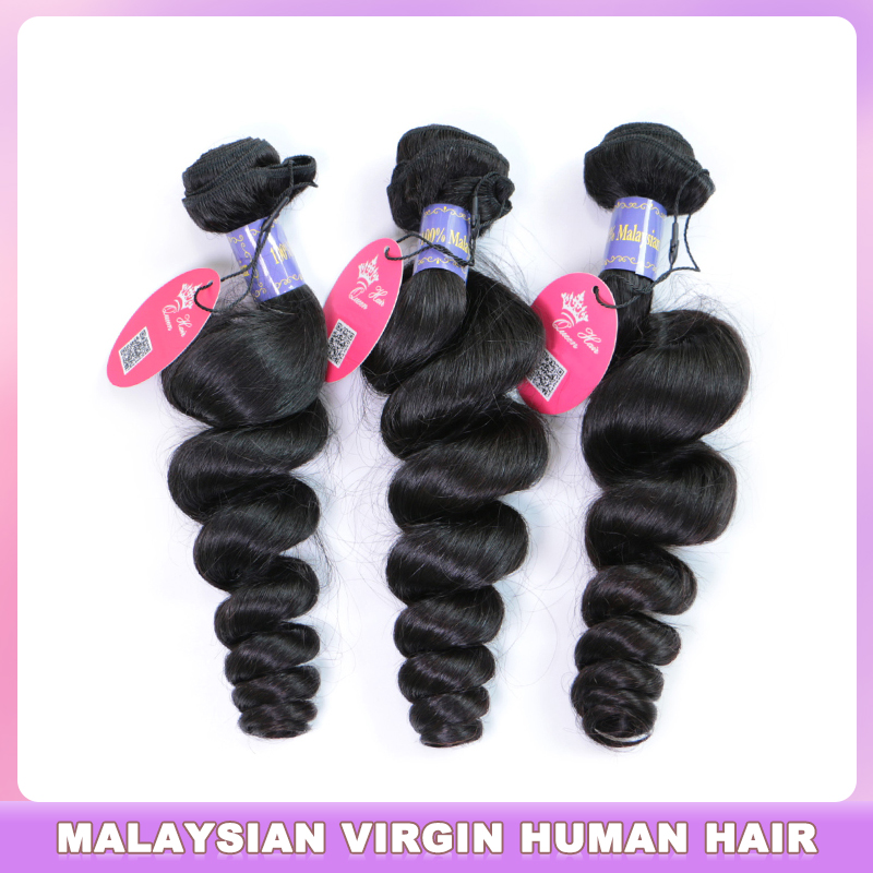 

Top Quality Malaysian Loose Wave Bundles Deal 100% Human Hair Extension Natural Color Virgin Raw Hair Weave Queen Hair Official Store