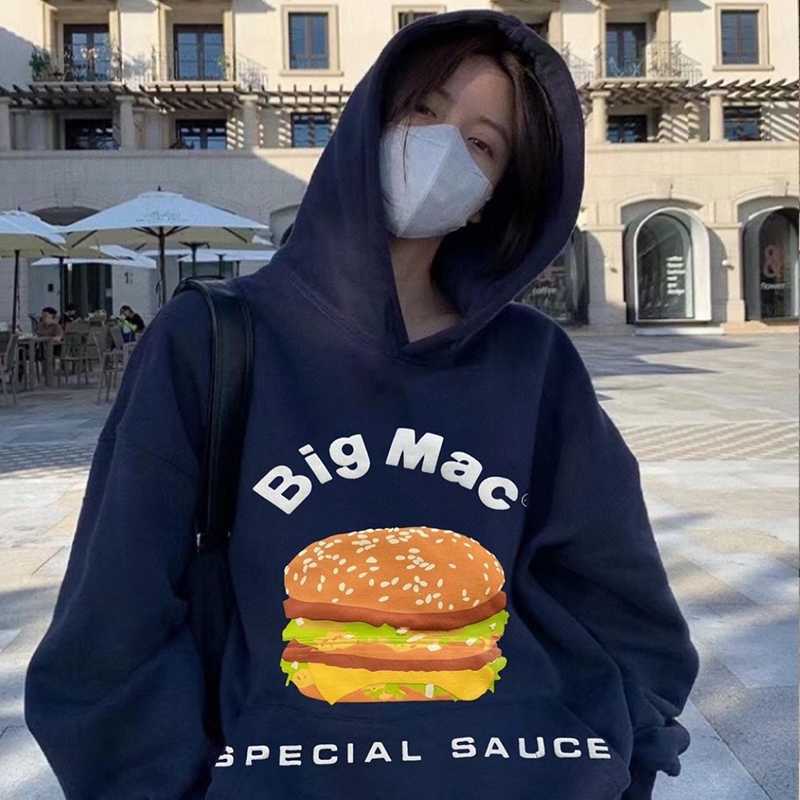 

designer hoodie cpfm Certified Cactus Plant Flea Market CPFM Co branded McDonald' Loose Hooded Sweater, Blue4