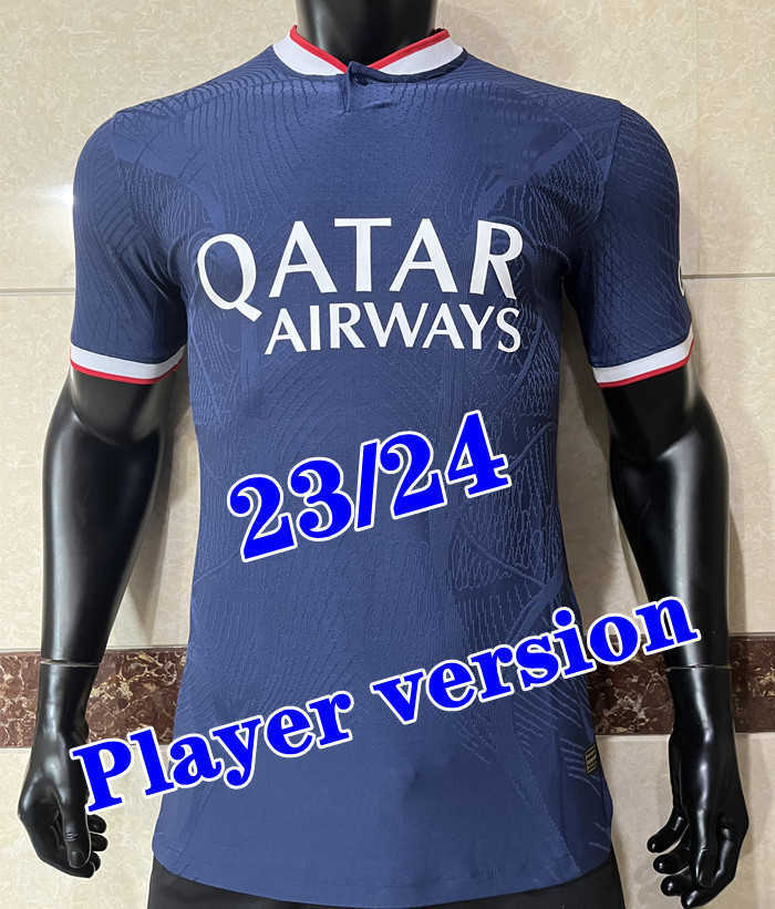 

23 24 Blue pSGs SERGIO RAMOS soccer jerseys maillot de foot special SPECIAL 2023 2024 MBAPPE Paris shirt home Maillots CHINESE, Fans goalkeeper