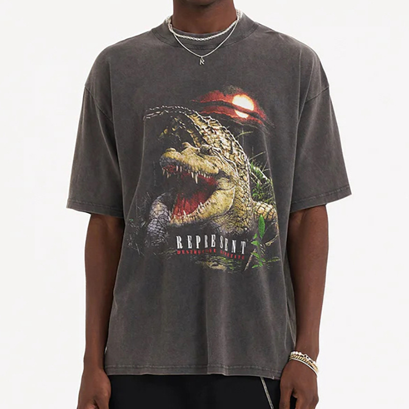 

Mens T-shirts Graphic Casual Short Sleeves Oversized T shirts Cotton Tee Men Women Hip Hop Streetwear MG230118, Black