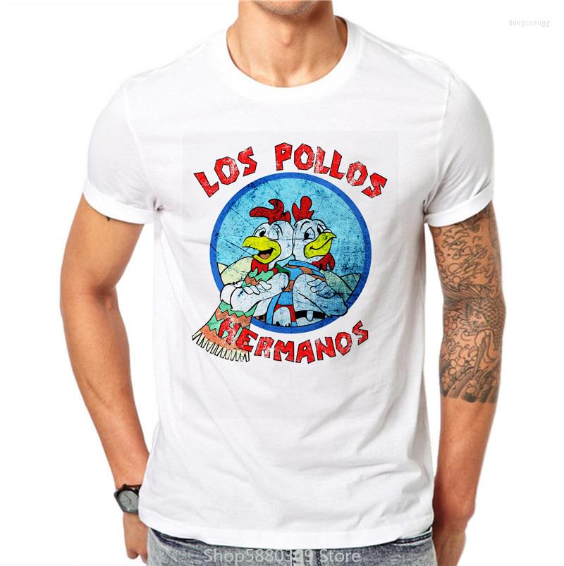 

Men's T Shirts 2023 Men Fashion Breaking Bad Shirt LOS POLLOS Hermanos Chicken Brothers Short Sleeve Tee Hipster Tops