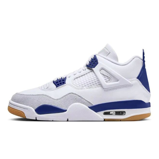 

4 4s Sapphire mens basketball shoes Concept x White Dark Blue men outdoor trainers sports sneakers 40-47