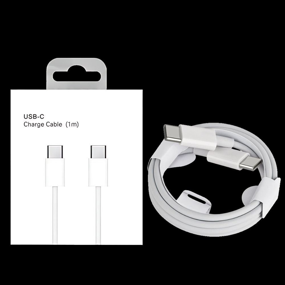 

USB C To Type C Cables PD Fast Charging Lightning 18W 20W for smart phone Samsung S21 S20 Note 20 Quick Charge 4.0 3ft 6ft Charger Wire with Retail package, White