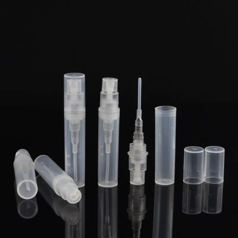 3ml Atomizer Empty Clear Plastic Bottle Spray Refillable Fragrance Perfume Scent Sample Bottle for Travel Party Makeup