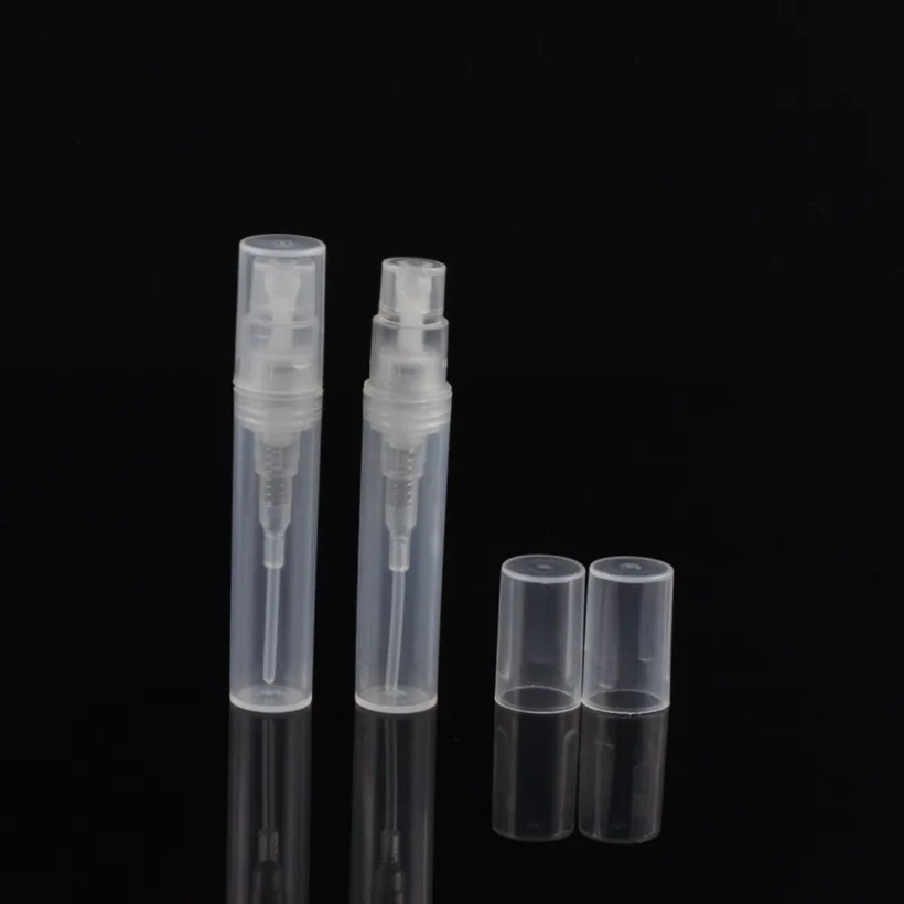 3ml Atomizer Empty Clear Plastic Bottle Spray Refillable Fragrance Perfume Scent Sample Bottle for Travel Party Makeup