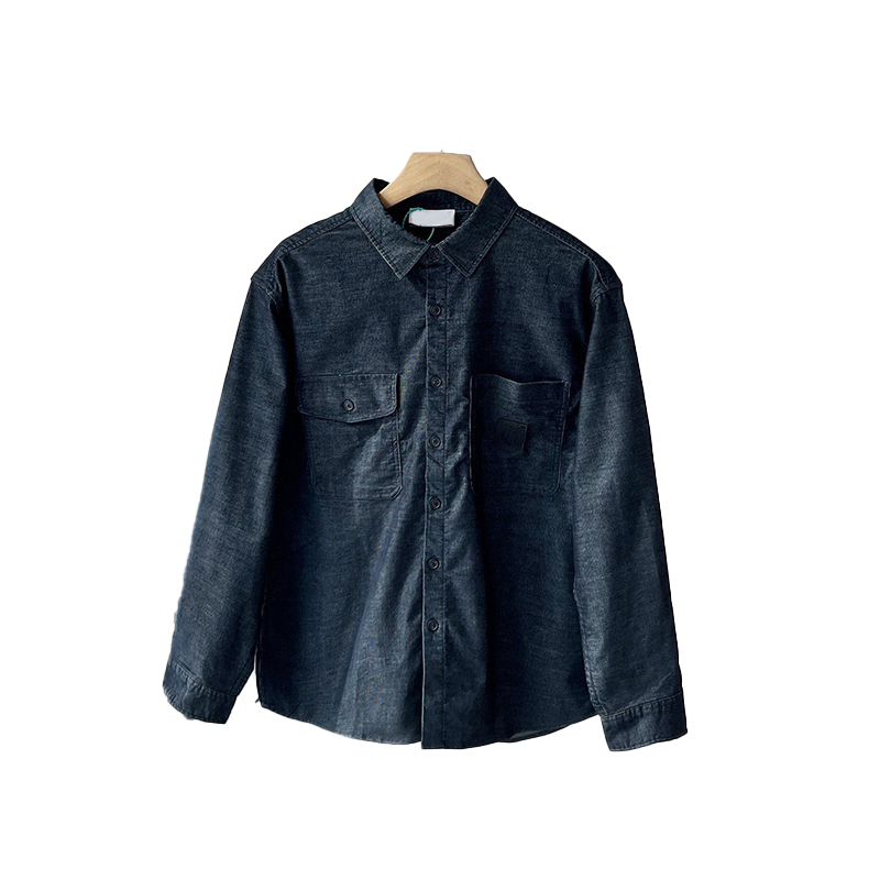 Spring And Summer Simple Corduroy Shirt Couple Loose Casual Shirt Jacket-image-856809943