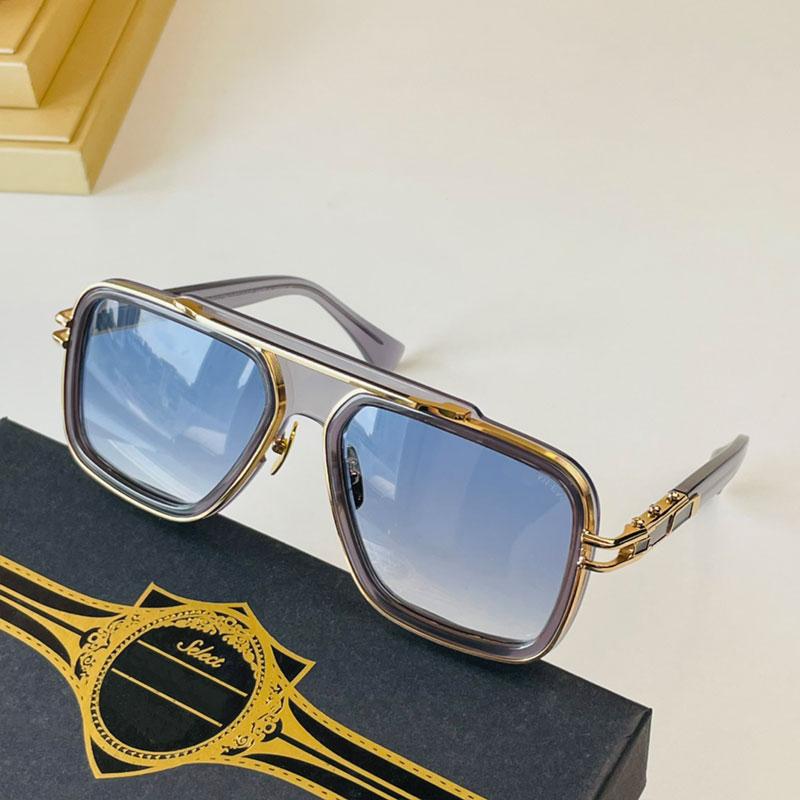 

Men Women Designer Floating Frame Sunglasses DITA GRAND LXN EVO 403 Metal Minimalist Retro Mach Collection sunglasses New design Masonry Cut Edge Original Box