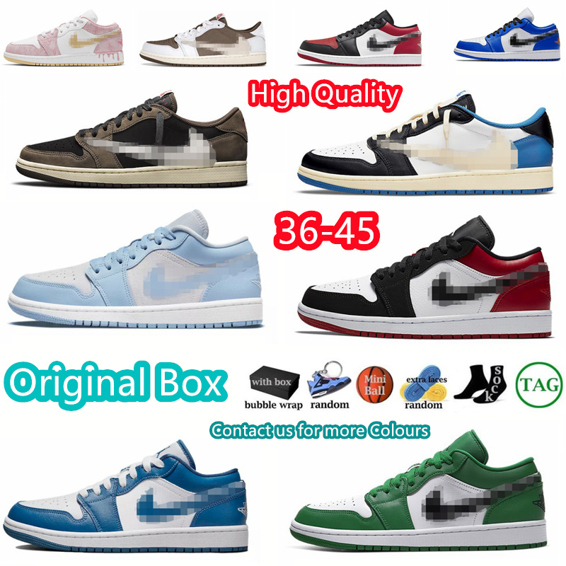 

2023 Jorden 1s Low Basketball Shoes 1 Mens Women Mocha Hemp White Aluminum Wolf Grey Gym Red Tropical Teal University Blue Court Purple Bred Toe Sports Sneakers, 38
