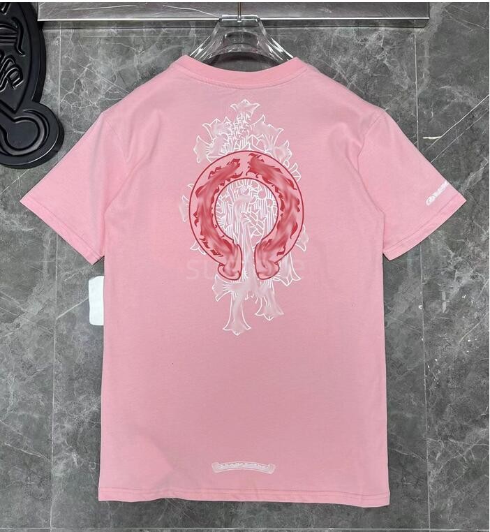 

Mens Classic t Shirt Heart Fashion Ch High Quality Brand Letter Sanskrit Cross Pattern Sweater T-shirts Designers Chromes Pullover Tops Cotton Tshirts 1sfi, Cu44