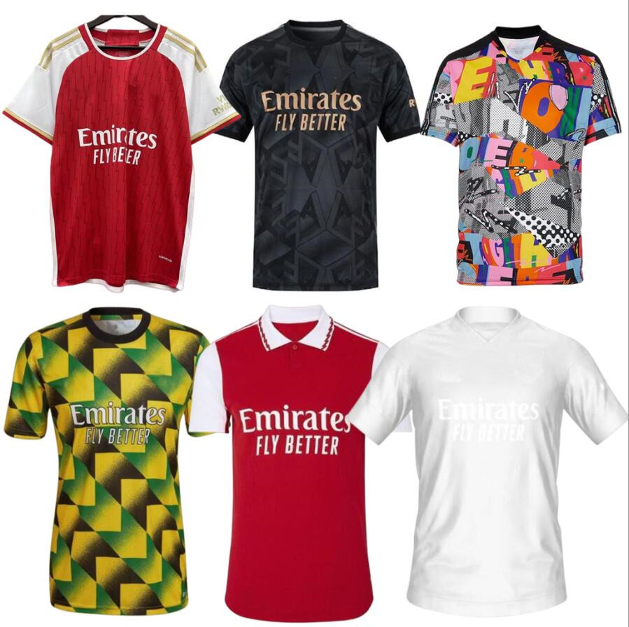 

22 23 24 white Special PEPE SAKA arsen soccer jerseys 2022 2023 2024 Gunners Fans version G.JESUS football shirt pre match Men size S 4XL