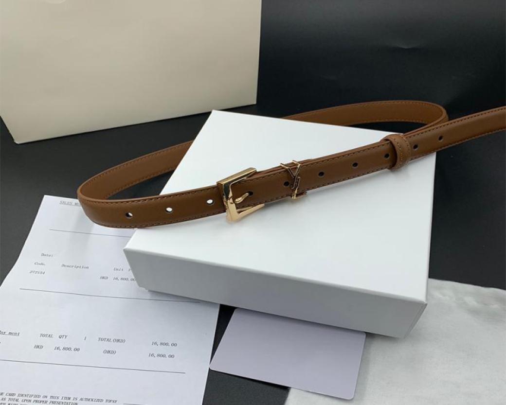 

Womens Leather Designer Belts Women Classic Letter Belt Girdle Waistband Golden Sliver Buckle Fashion Width 25cm Habbly6223275, Gold