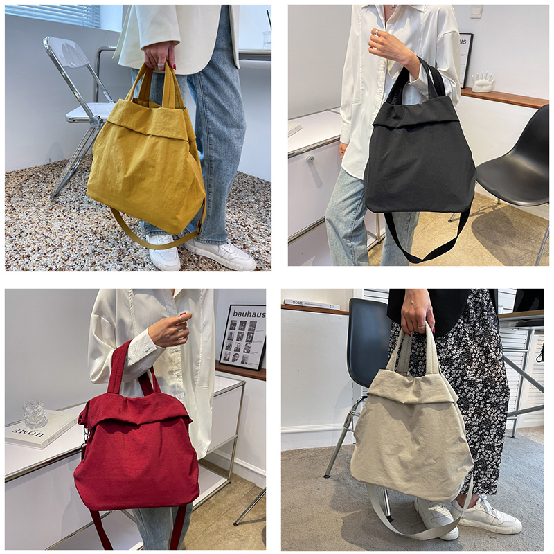 

Women's LUlus casual bag to receive large lemens bags of nylon handbags students class single shoulder cross-body bag sail