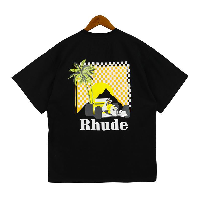 

Rhude Mens T shirt High quality Tess Designer Casual Fashion Short Sleeve Europe America Men Women Round neck Tshirts US Size S-XXL, Q1111