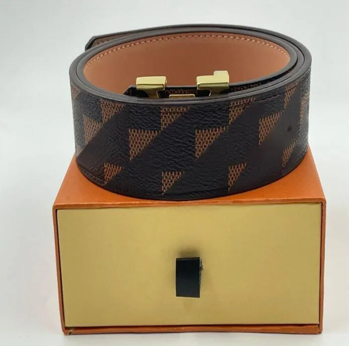 sell well Men Designers Belts Classic fashion casual letter smooth buckle womens mens leather belt width 3.8cm with orange box-image-856792836