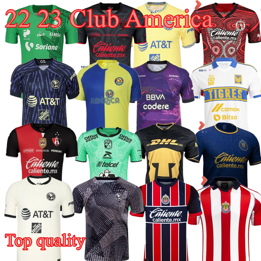 

2023 Club America Soccer Jerseys Sweatshirt 22/23 top Atlas FC NAUL Tigres Third Chivas Guadalajara 200th Xolos Tijuana Cruz Azul 106 Special UNAM LEON Camisas, Club america 106tj
