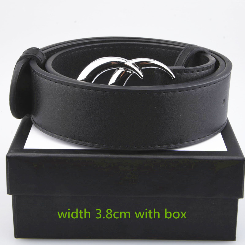 Vente chaude nouveaux hommes femmes ceinture noire ceintures d'affaires en cuir véritable couleur pure ceinture motif boucle ceinture pour sans b