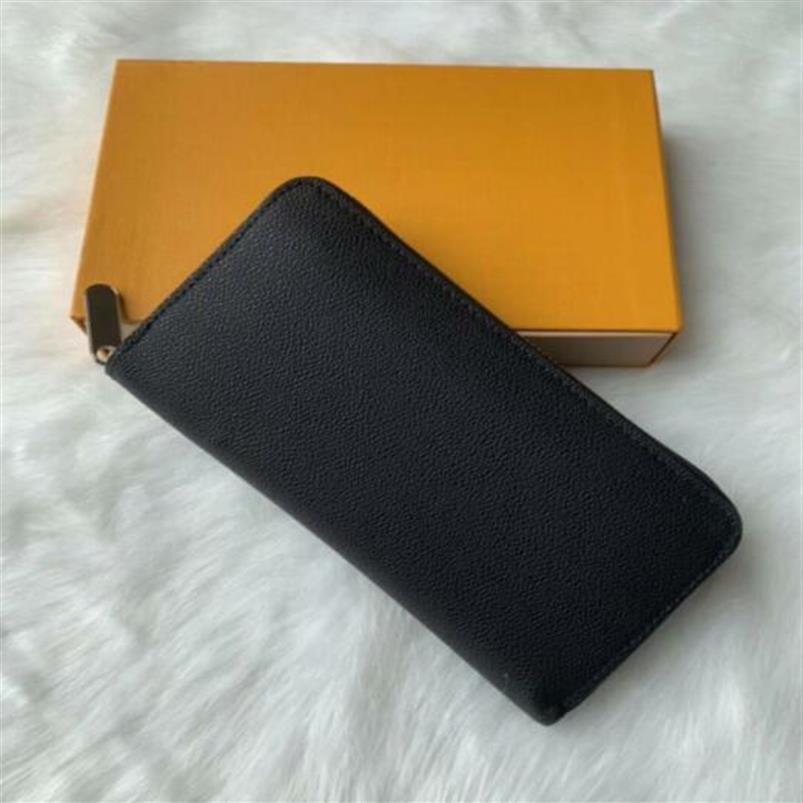 

Top Men famous single zippy wallet womens handbags purses clutch wallets leather purse card holder Vintage brown print flowers clu295i, Brown plaid