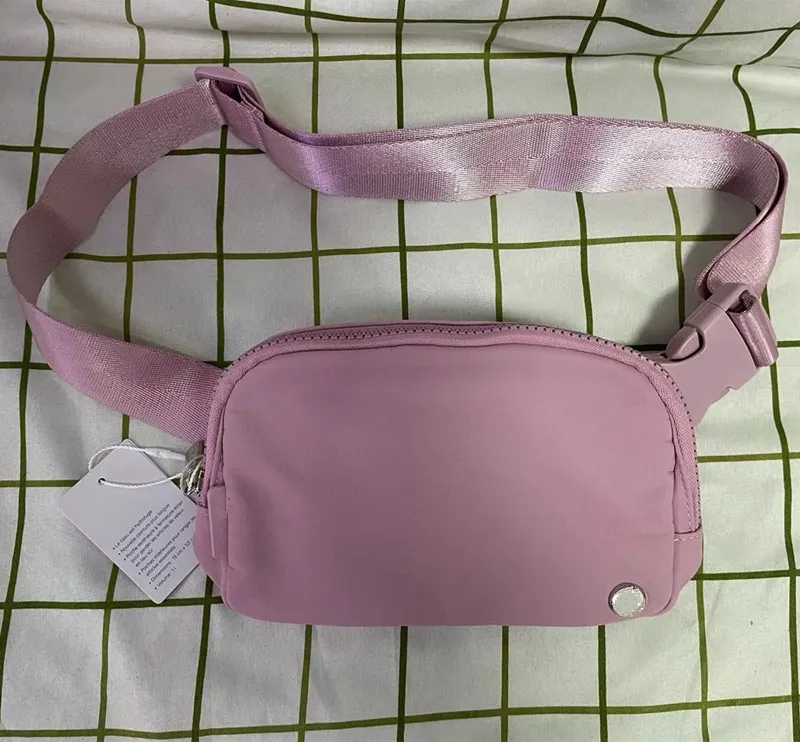 

LL Fanny Pack Handbags Women Outdoor Bags Purses Pocket Travel Beach Phone Bag Stuff Sacks Running Waist Bags Waterproof Adjustable Cross Body Chest Bags, Red