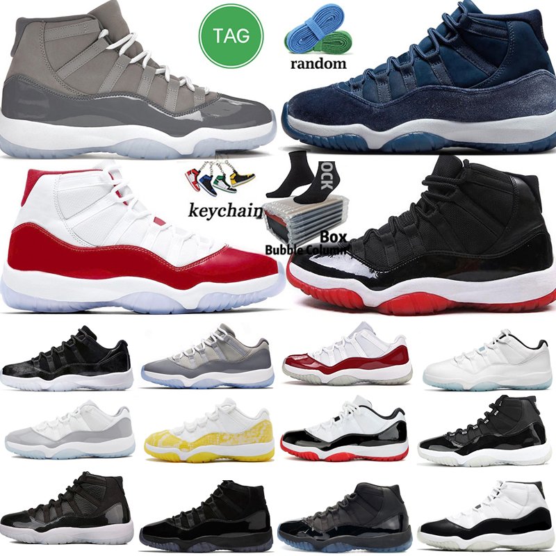 

11 Basketball Shoes for men women 11s Cherry Cool Cement Grey Concord 45 Bred UNC Gamma Blue Midnight Navy Space Jam 25th Anniversary Low Mens Trainers Sports Sneakers, Color-11