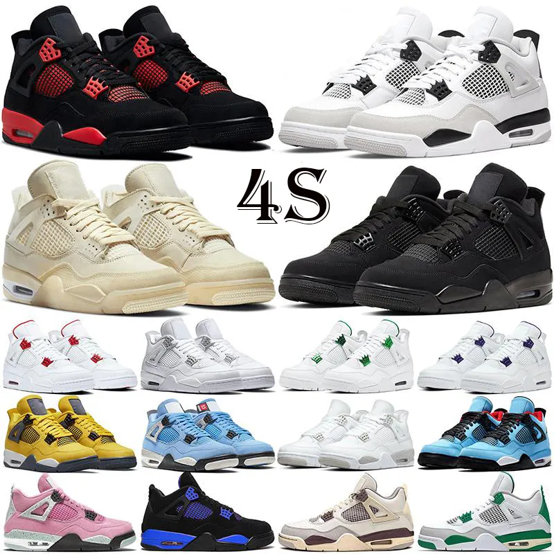 

Box 2022 With Retro Basketball Shoes 4s IV Jumpman University Blue Red Thunder Offs White Sail Infrared Jorda 4 J4 Men Women Trainers, D28 toro bravo 40-47