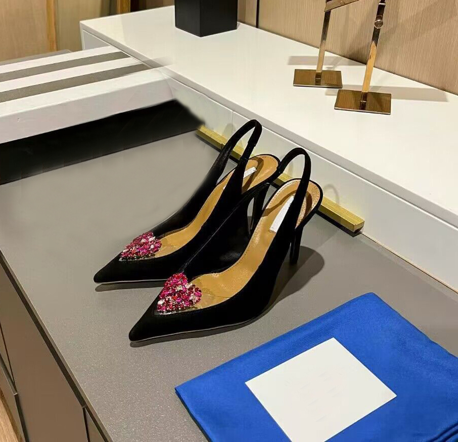 

Women sandal wedding bride pump shoes summer sandals strass love me heart slingback pump black white leather and pvc sling back pumps 35-42