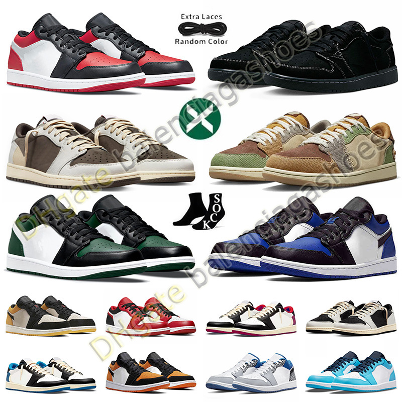 

2023 jumpman basketball shoes 1 1s low Black Phantom Reverse Mocha Zion Williamson UNC Bleached retros men women trainers sneakers size 12, B32 36-45 smoke grey elephant
