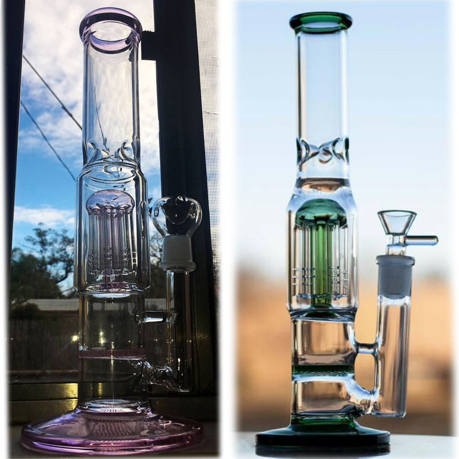 

Heady Dab Rigs Percolator Water Bongs Hookahs Smoke Pipe Daisy Glass Water Pipes 3 Layers Cute Bong 11 Inches 14mm Joint