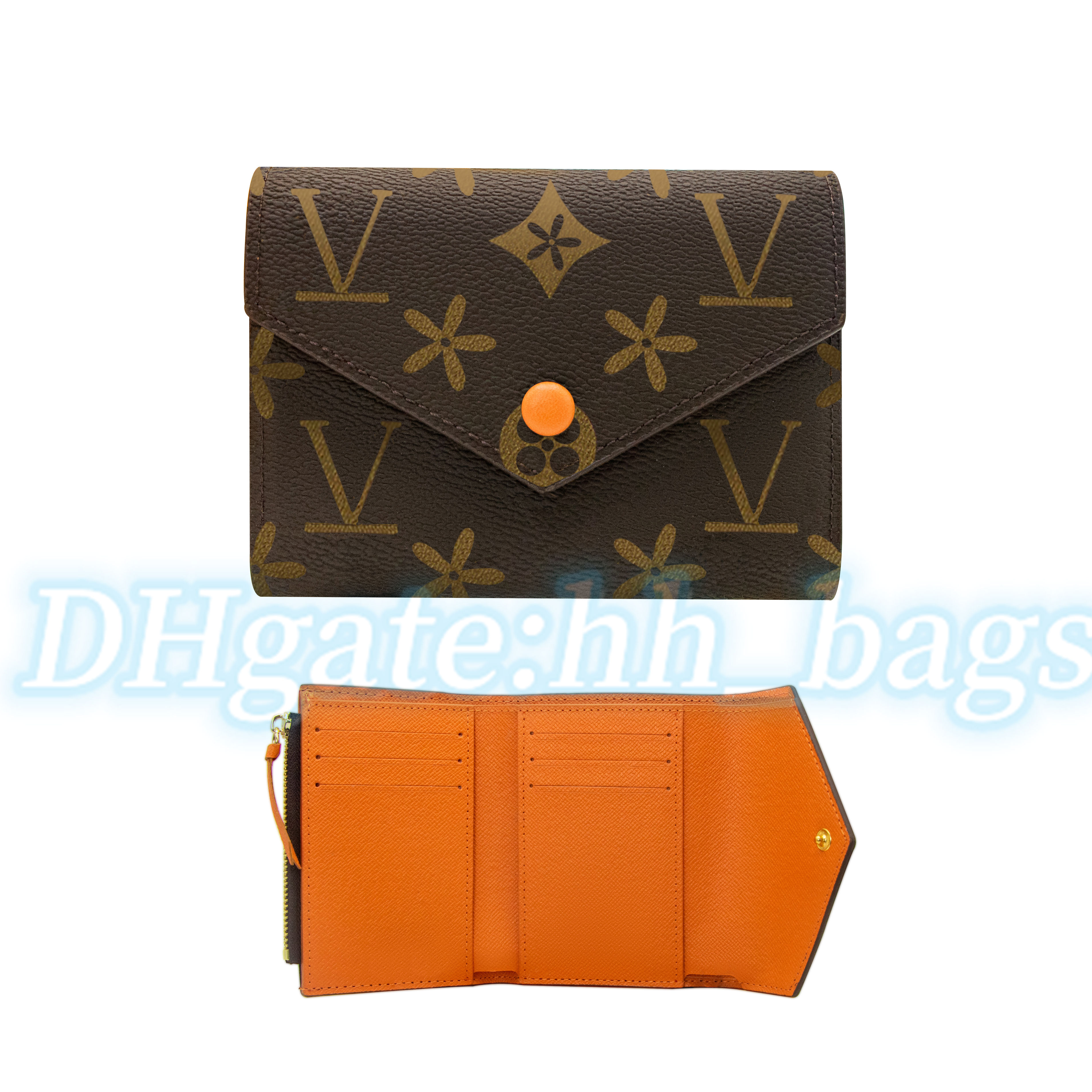 

Genuine Leather wallets bag old flower rosalie victorine wallet luxury Womens key coin purse M41938 card holder long wallet Man Designer purses Key pouch CardHolder, Mon0gram red buckle