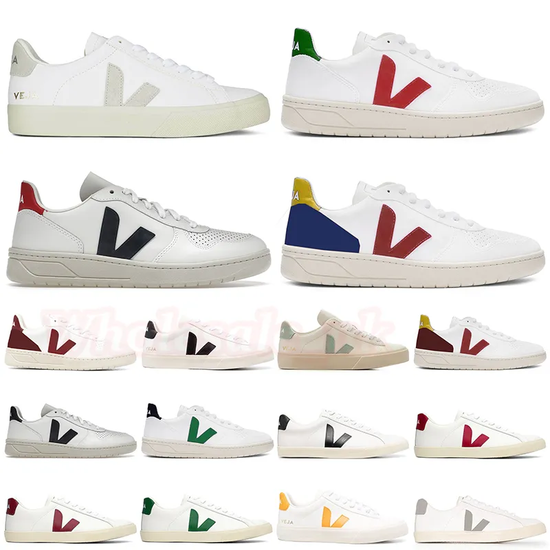 

Womens Veja Sneakers Shoes Men Women Classic White Unisex Fashion Couples Vegetarianism Style Original Veja V-10 V-12 Campo Esplar Dhgat Ohk, A#2
