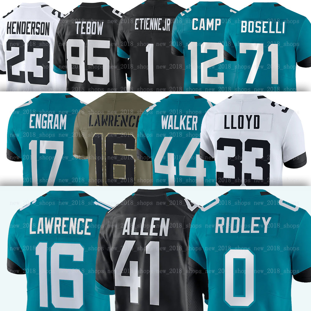 

Jacksonvilles 16 Trevor Lawrence Jaguares Football Jerseys Ridley 44 Travon Walker Josh Allen Travis Etienne Jr. Christian Kirk Devin LLoyd Evan Engram Campbell, Women(mei zhou h)