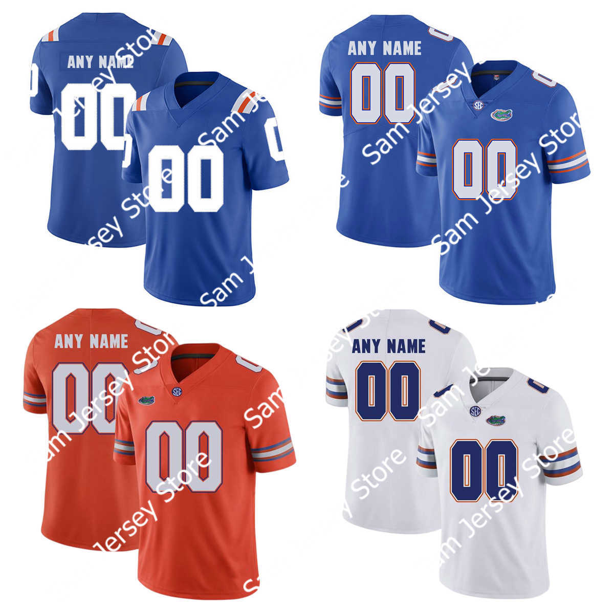 

Custom College Florida Gators Football Jerseys Jeff Driskel Kyle Trask Tim Tebow E.Smith Aaron Hernandez Kyle Pitts Kadarius Toney Josh Hammond Jefferson Franks, Mens