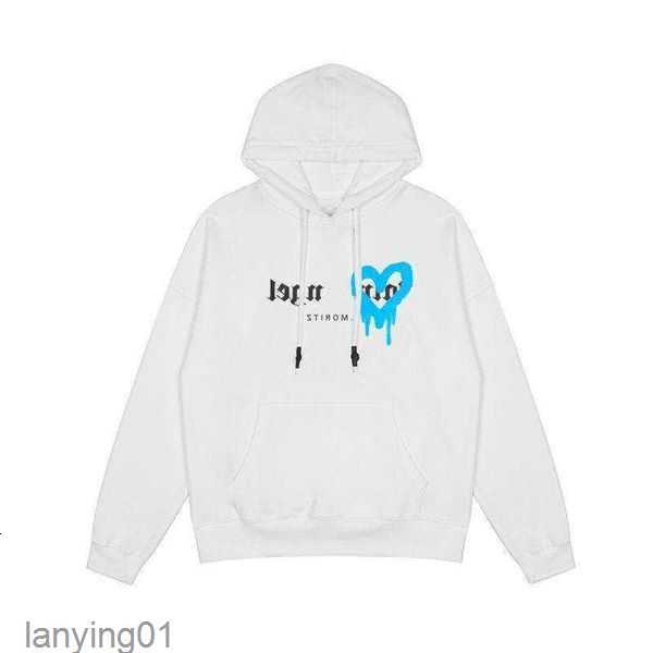 

Fashion Palm Hoodie Autumn and Winter High Street Men Women Loose Spray Graffiti Sweatshirts White Purple Angel 2yvhn, 900 white purple