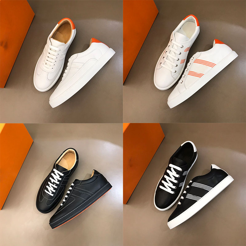 

Low-top shoes top cowhide fashion 2023 new luxury brand H-letter sneakers men's comfortable and casual flat shoes, Clear
